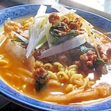 肉みそ担担麺～キムチ入り！